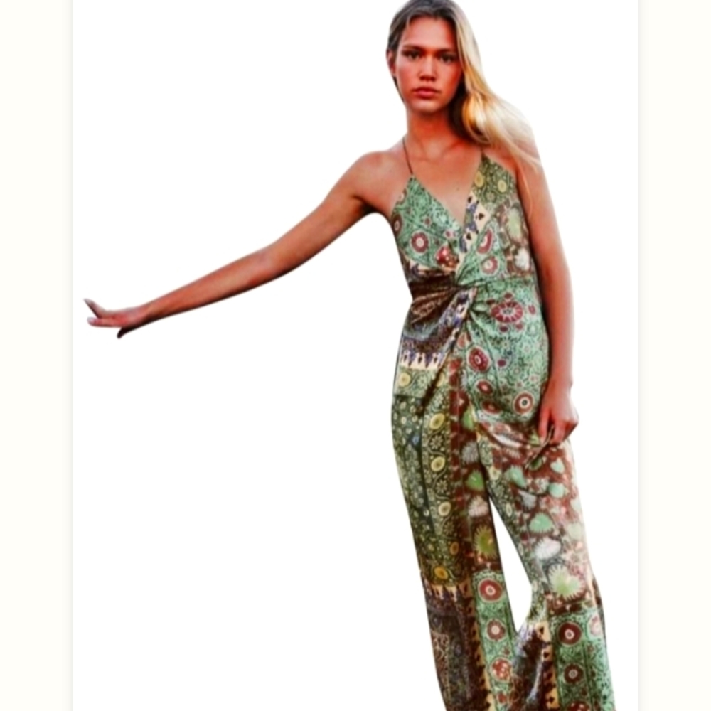Zara printed jumpsuit